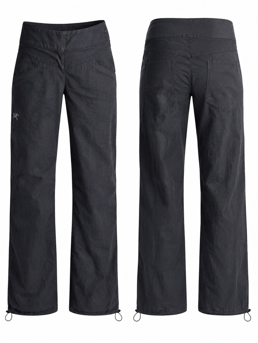 Arc'teryx Spadina Sz 10 Linen Blend Gray Wide-Leg Women's Outdoor Pants